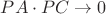 $PA \cdot PC \rightarrow 0$
