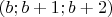 $(b;b+1;b+2)$