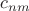$c_{nm}$