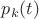 ${p_k}(t)$