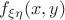 $f_{\xi \eta}(x,y)$