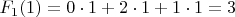 $F_{1}(1)=0\cdot1+2\cdot1+1\cdot1=3$