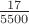 ${17\over5500}$