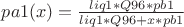 $pa1(x) = \frac{liq1*Q96*pb1}{liq1*Q96 + x*pb1}$