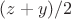 $(z+y)/2$