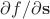 $\partial f/\partial{\mathbf s}$