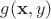 $g(\mathbf{x},y)$