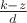 $\frac{k-z}{d}$