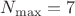 $N_{\max}=7$
