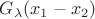 $G_{\lambda}(x_1-x_2)$