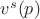 $v^s(p)$