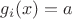 $g_i(x)=a $
