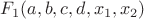 $F_{1}(a,b,c,d,x_{1},x_{2})$