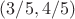 $(3/5, 4/5)$