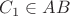 $C_1  \in AB$