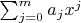 \sum_{j=0}^ma_jx^j