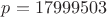 $p=17999503$