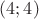 $(4;4)$
