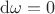 ${\rm d}\omega=0$