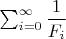 $\sum_{i = 0}^{\infty} \dfrac{1}{F_i}$
