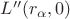 $L''(r_{\alpha},0)$