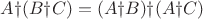 $A∆(B∆C)=(A∆B) ∆(A∆C)$