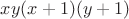 $xy(x+1)(y+1)$
