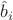 $\hat{b}_i$