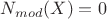$N_{mod}(X) = 0$