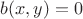 $b(x, y)=0$