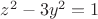 $z^2-3y^2=1$