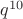 $q^{10}$ $q^{10}$