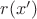$r(x')$