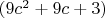 $(9c^2+9c+3)$