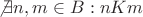 $\not\exists n,m\in B: nKm$