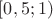 $[0,5;1)$