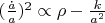 $(\frac{\dot{a}}{a})^2 \propto \rho -\frac{k}{a^2}$