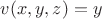 $v(x,y,z)=y$