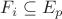 $F_i \subseteq E_p$