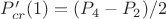 $P_{cr}'(1) = (P_4-P_2)/2$