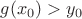 $g(x_0)>y_0$