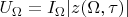 $U_{\Omega}=I_{\Omega}|z(\Omega,\tau)|$