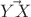 $\vec{YX}$