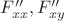 $F''_{xx}, F''_{xy}$