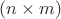 $(n\times m)$