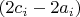 $(2c_i-2a_i)$