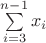 $\sum\limits_{i=3}^{n-1} x_i$
