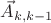$\vec A_{k,k-1}$