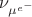 $\nu_{\mu^{e^-}}$