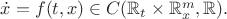 $\dot x=f(t,x)\in C(\mathbb{R}_t\times\mathbb{R}^m_x,\mathbb{R}).$